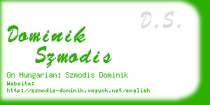 dominik szmodis business card